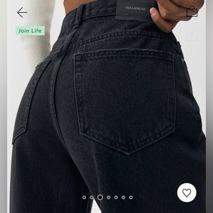 Wide Leg Black Jeans